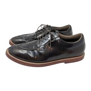 G/FORE Mens Golf Shoes US 15 Black Leather Spiked Sole Lace Up